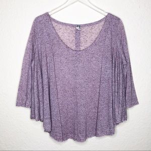 Free People | Purple Heathered Flowy Fop Size S